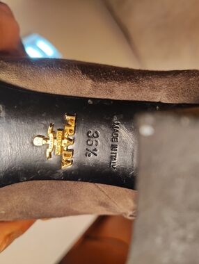 Women's Leather High Heel Prada Made In Italy Size 36.5